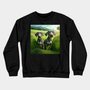 German Shorthaired Pointer Puppies Crewneck Sweatshirt